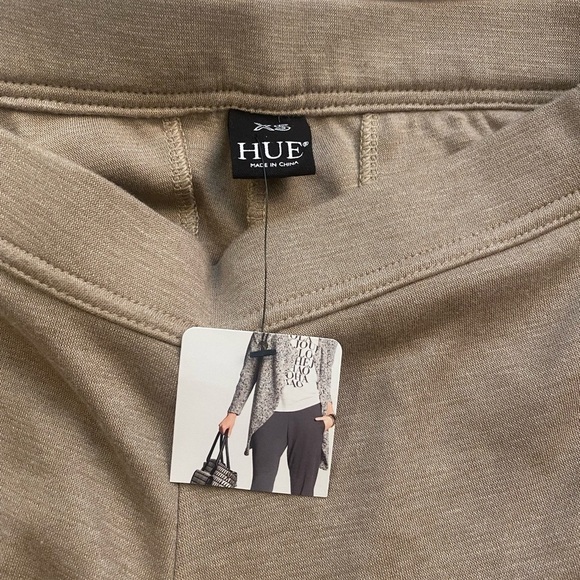 NWT Hue Heather Oatmeal Jersey Relaxed Weekend  Travel Jogger - Picture 3 of 10